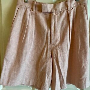 Banana Republic Factory Pink Linen Shorts